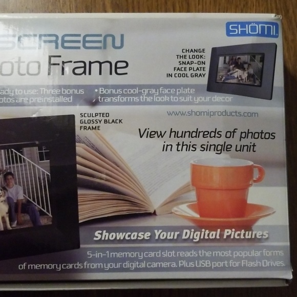 🎉NEW - SHOMI 7" WIDESCREEN Digital Photo Frame 🎉 - Picture 3 of 8